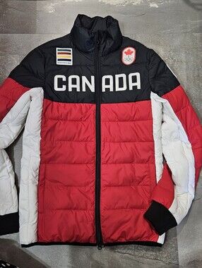 Hudson's Bay Team Canada PyeongChang 2018 Puffer Jacket. Red, Black, White. XXS.